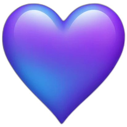 Purple and blue heart emoji