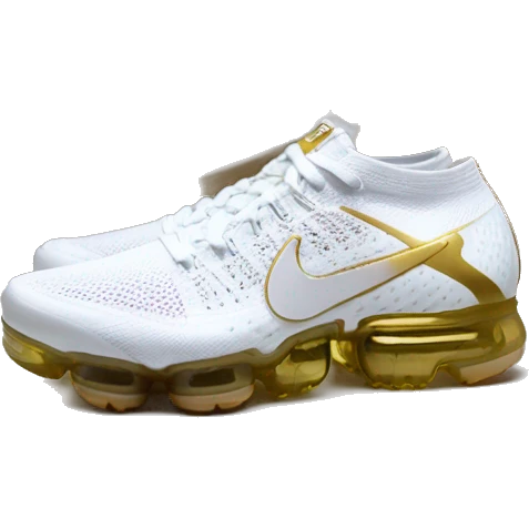 Nike Vapormax white/gold emoji