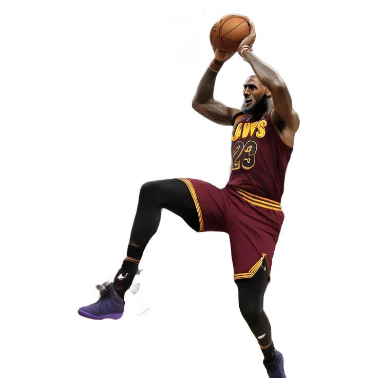 LeBron dunking on someone emoji