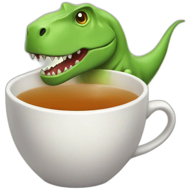 Tea rex emoji