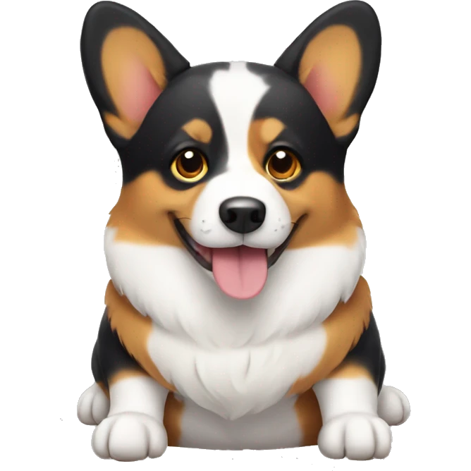 Tricolor corgi emoji