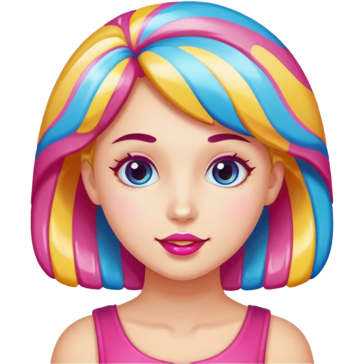 candygirl made of candy emoji