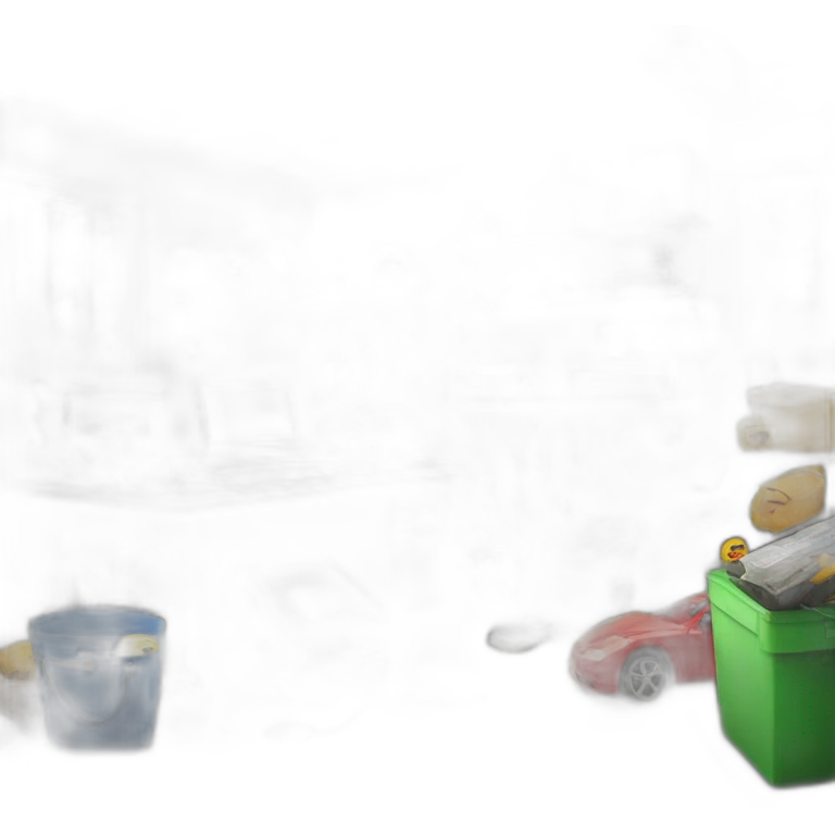 coding in a messy garage emoji