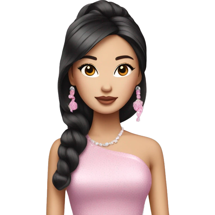 glamorous asian barbie  emoji
