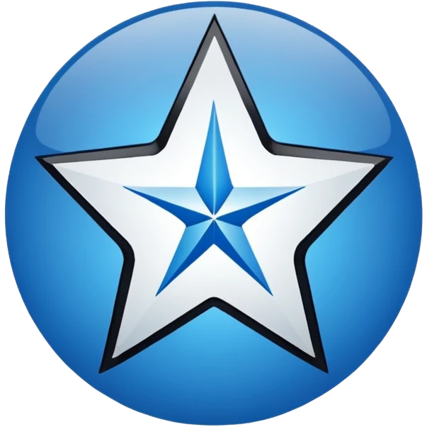 a logo of a club called wish fc blue and white and black emoji