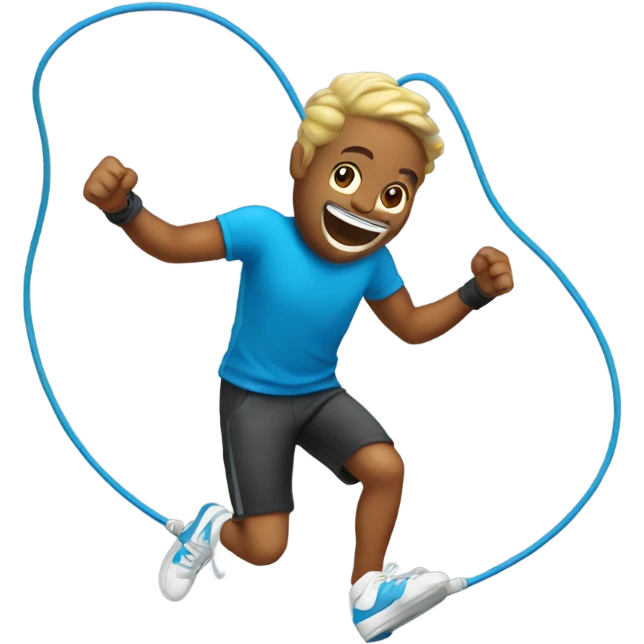Dustin jumping rope emoji