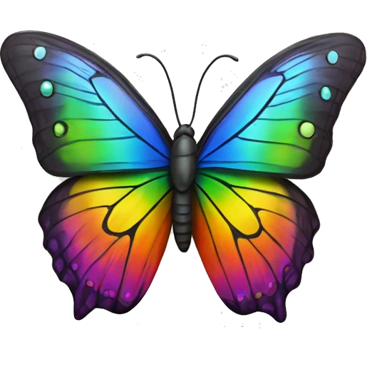Butterfly+rainbow emoji