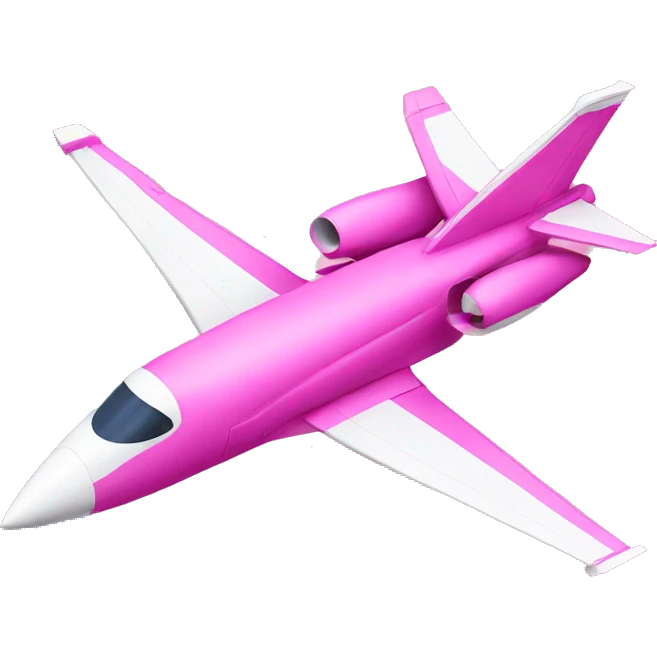 Pink jet emoji