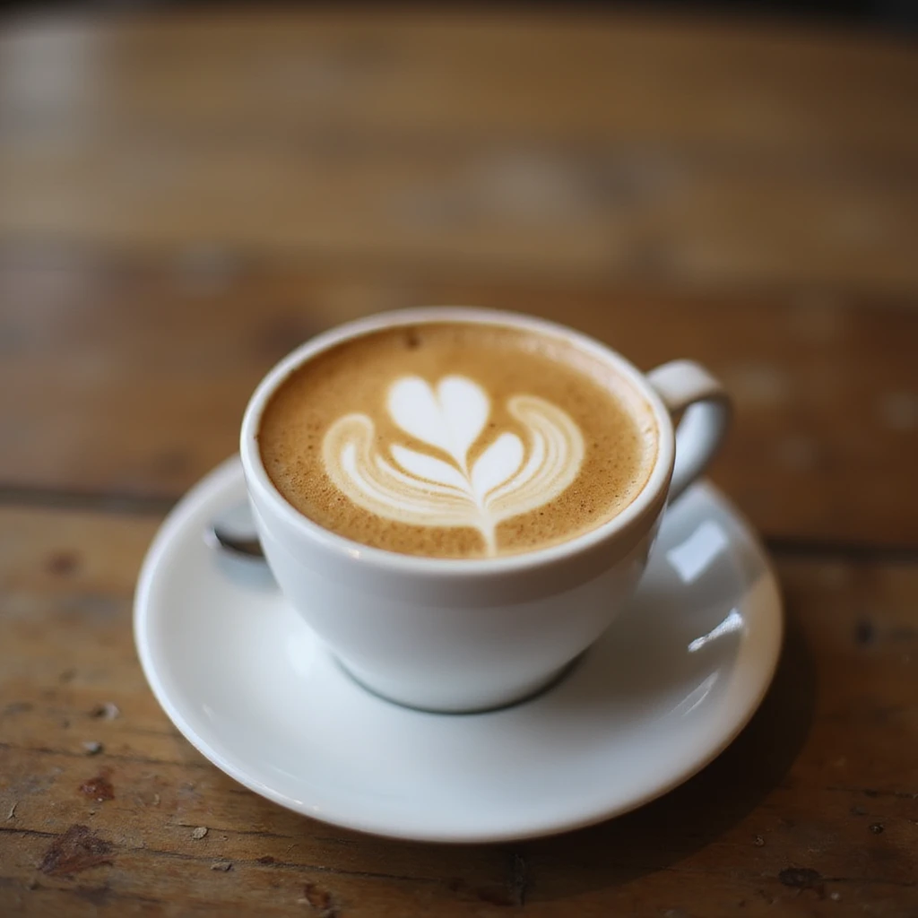realistic café latte vanilla emoji
