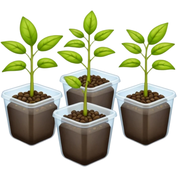 several packs of seedling seeds. Transparent background emoji