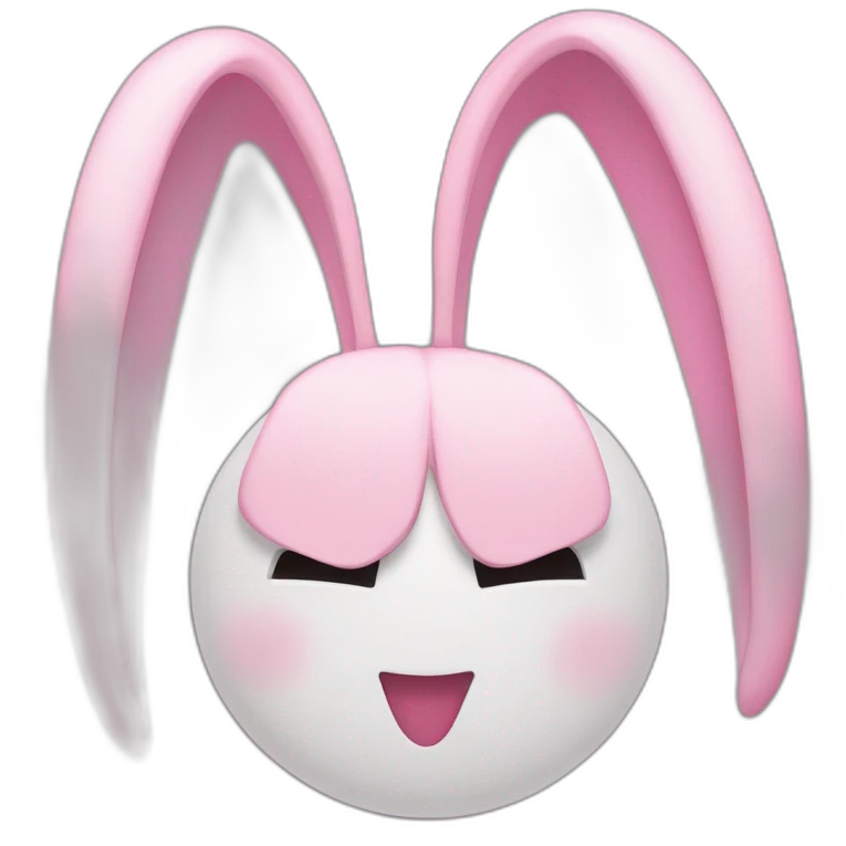 Heart shaped hairband,slender and droopy bunny ear,pink color emoji