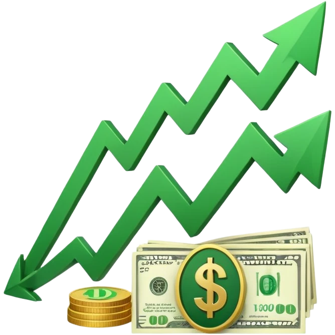 Cash flow with arrow emoji