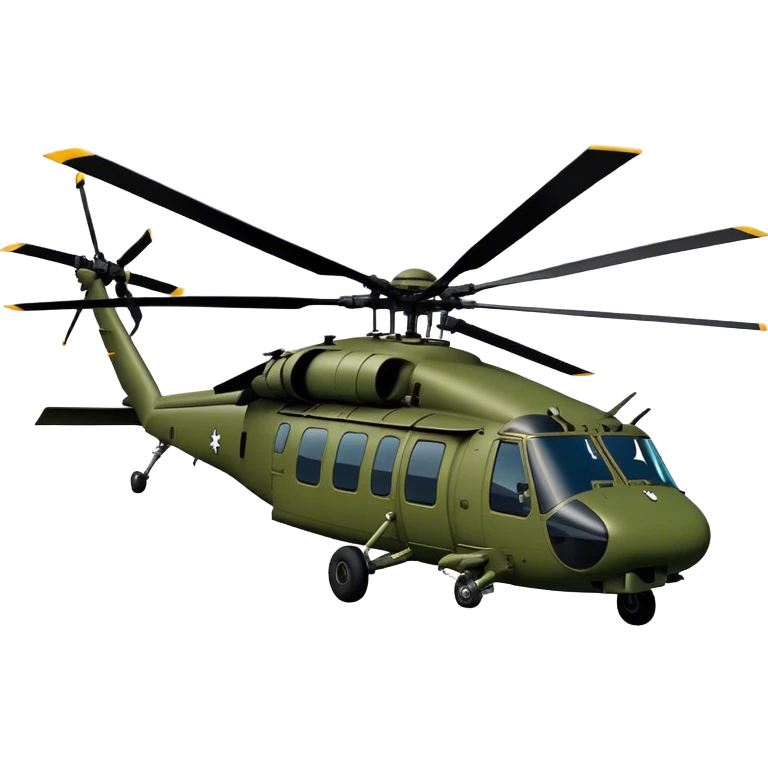 Sikorsky UH-60 Black Hawk - Sikorsky (Model Year: 2022) (Iconic colour: Olive green) emoji