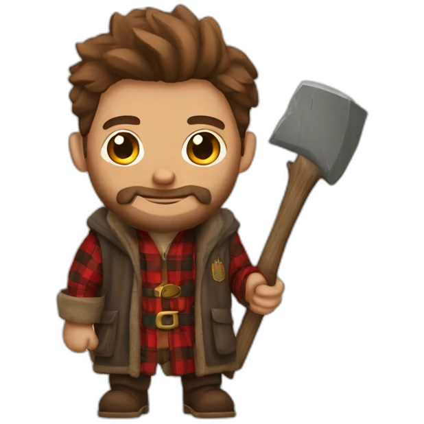 lumberjack in hogwarts robes emoji