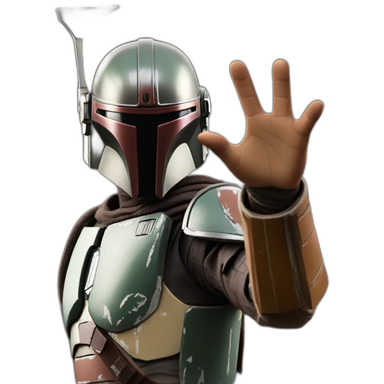 mandalorian waving hand emoji