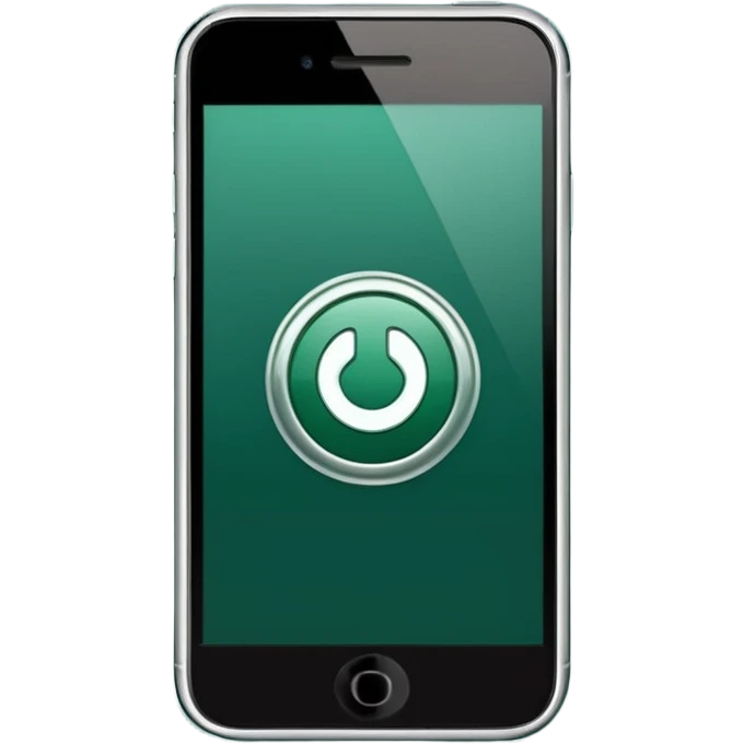 dark green geotag pointing to map on dark green iphone display emoji