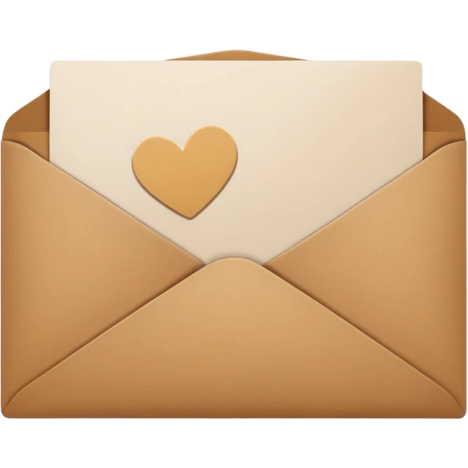 card with brown envelope emoji