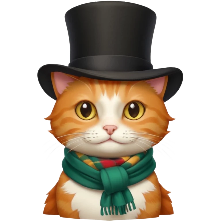 Ginger cat as Scrooge  emoji