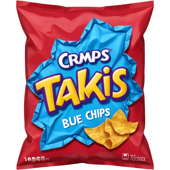 takiss  blue chips bag
 emoji