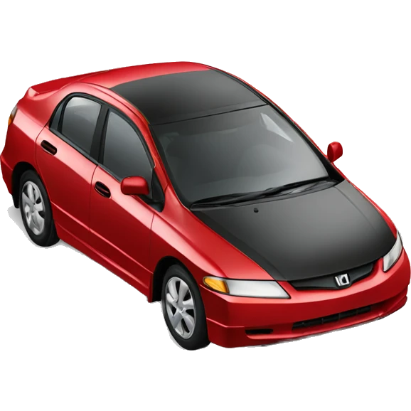 red 2008 honda Civic emoji