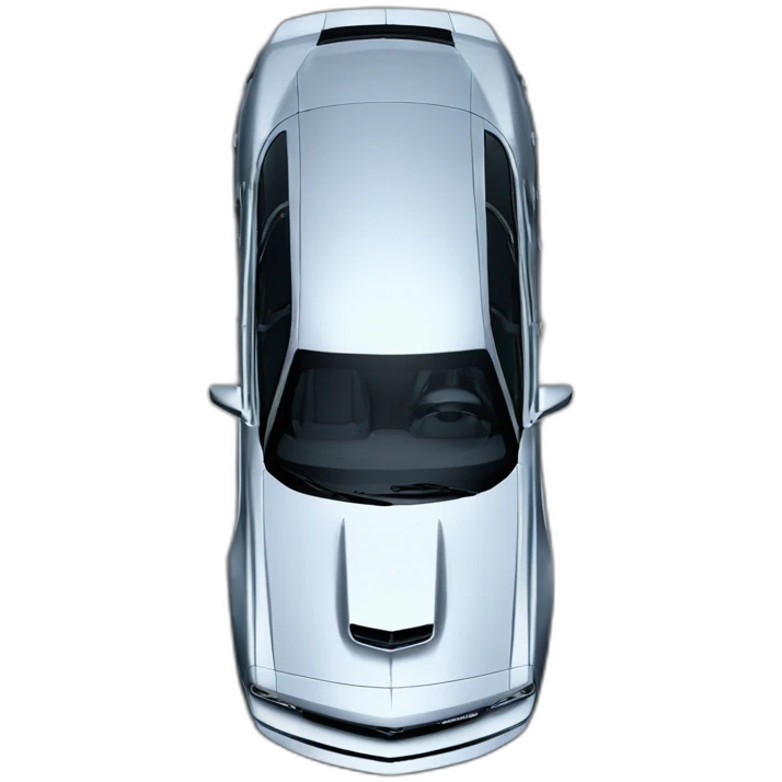 top view of dodge hellcat emoji