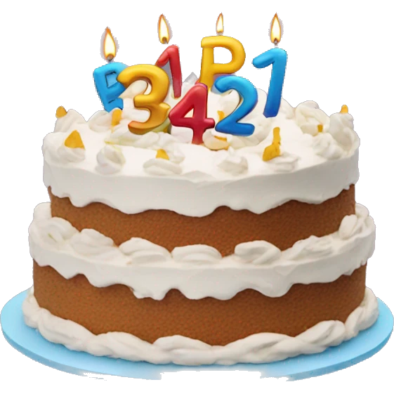 24 birthday cake emoji