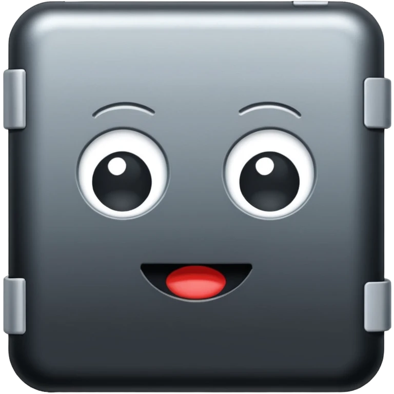 Black freezer emoji