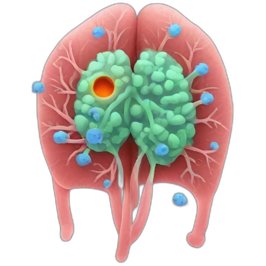 Lung infection With bacteria emoji