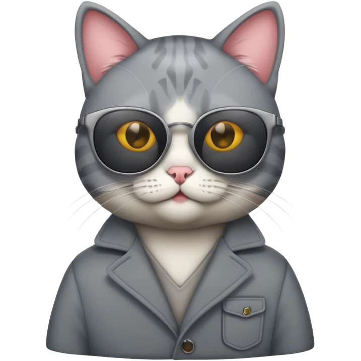Cat wearing sunglasses emoji