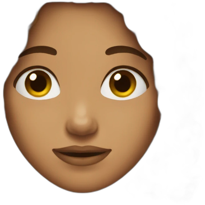 brown hair emoji