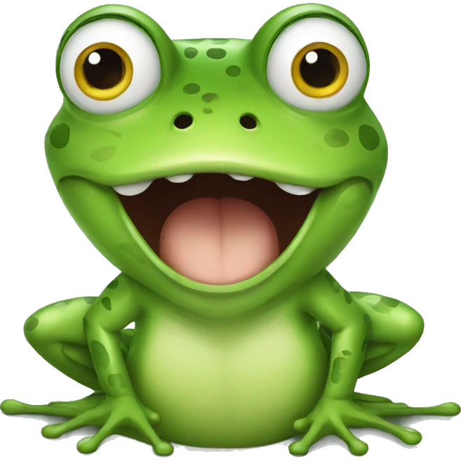 frog scared  emoji