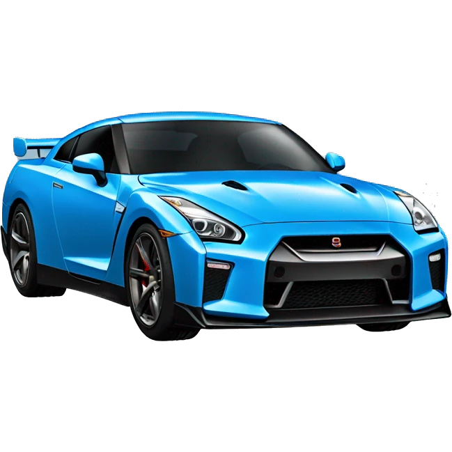 blue gtr car emoji