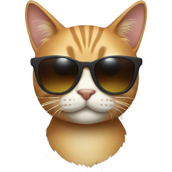 Cat with sunglasses emoji