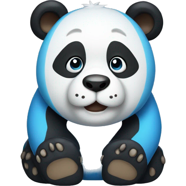 blue panda emoji