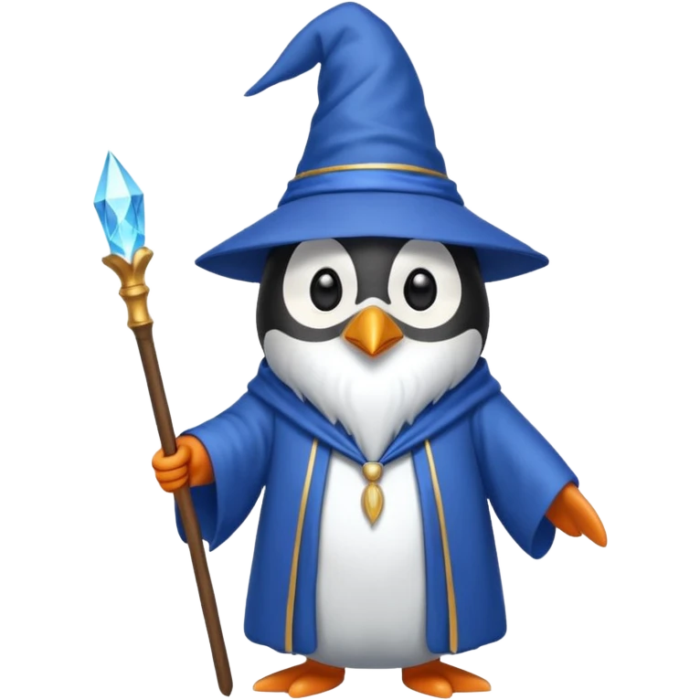 Penguin Wizard emoji