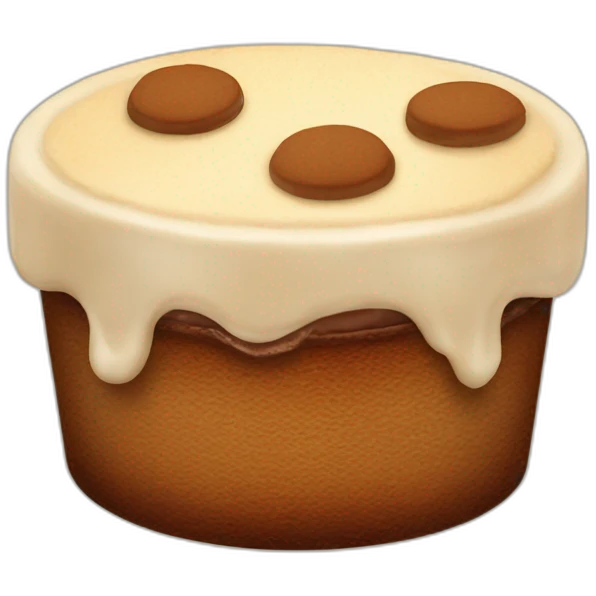 Tiramisu with biscuit  emoji