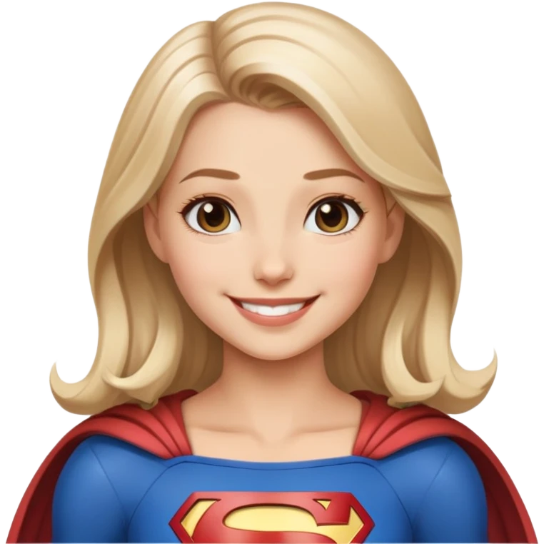 Supergirl smiling  emoji