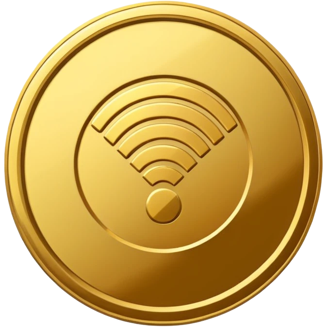 wifi money coin  emoji