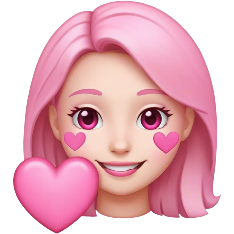smiling face with pink hearts emoji emoji