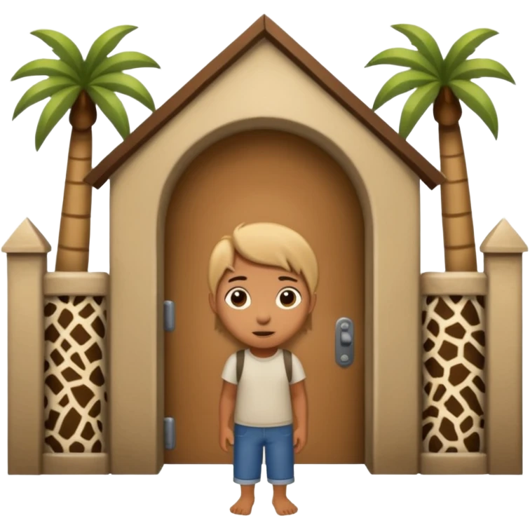 entrada de un zoo y que vean animales  emoji
