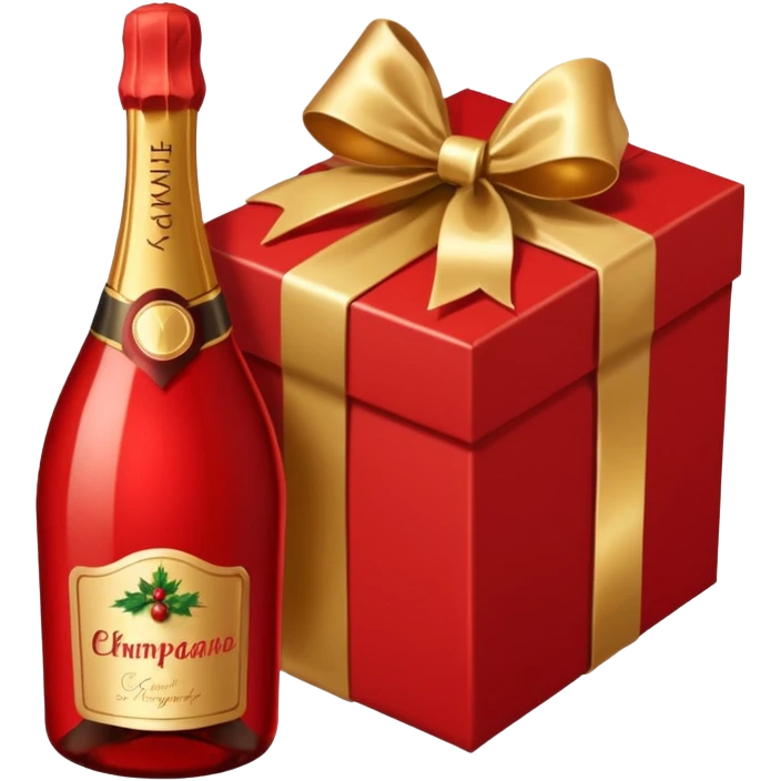 pacco natalizio panettone più spumante emoji