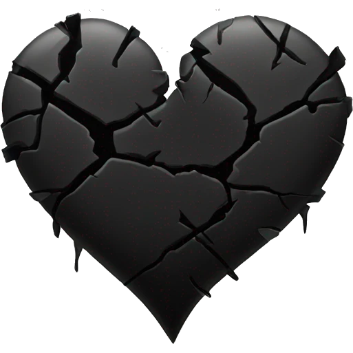Broken black heart emoji