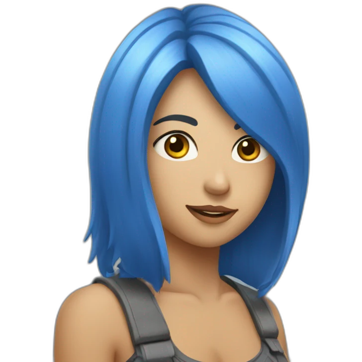 Aspa azul emoji