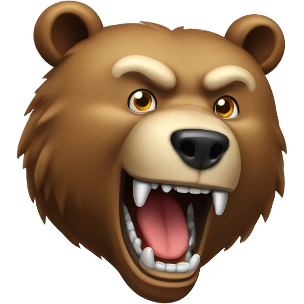 bear with with teeth  emoji