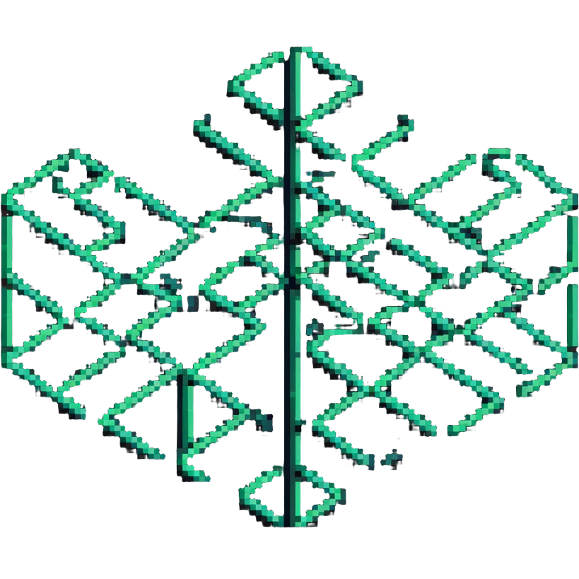 network with boxes at intersection points emoji