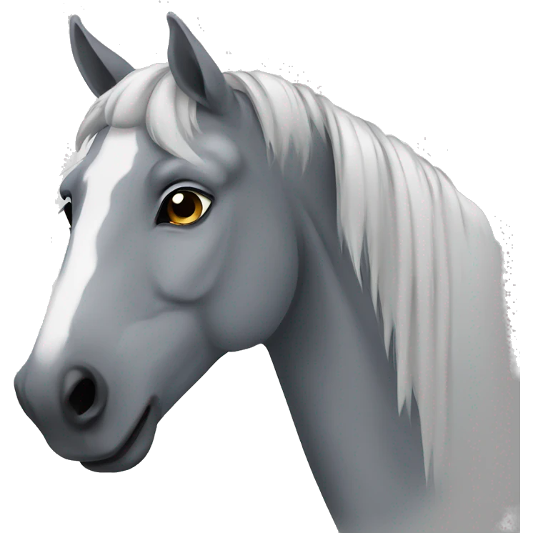 Gray horse emoji