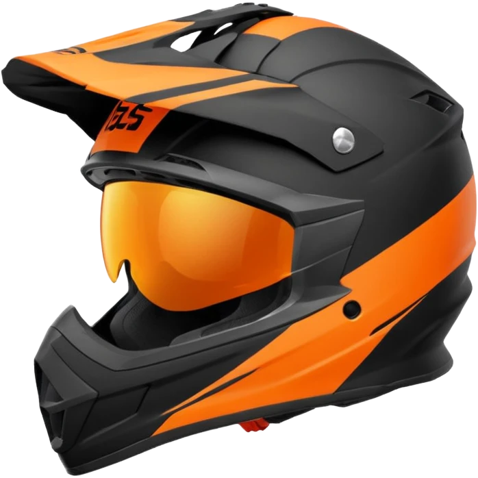 Casque moto cross emoji