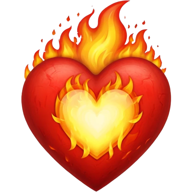 Heart on fire emoji