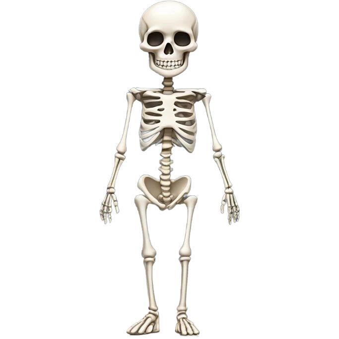 Skeleton fashion show emoji