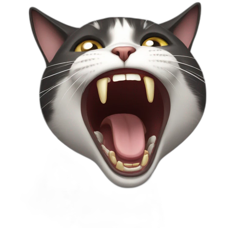 screaming cat emoji
